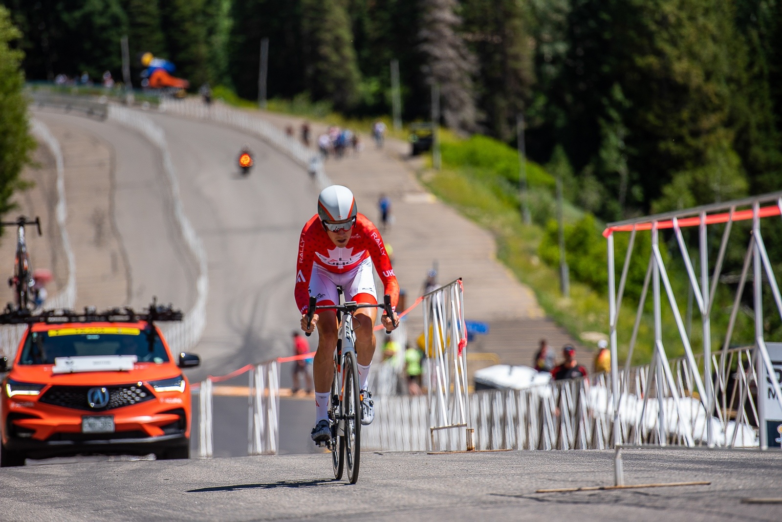 2017 Tour of Utah winner Rob Britton (Rally UHC Cycling) during the Prologue time trial. 2019 Tour of Utah. Photo by Steven L. Sheffield